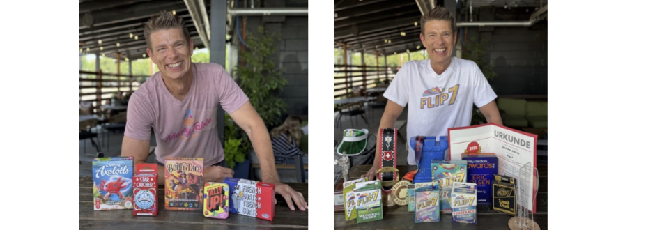 Meet Eric Olsen: The Designer Behind Flip 7 and Messy Table Game