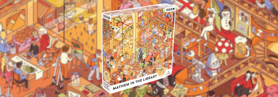 Mayhem in the Library 1000pc Jigsaw review