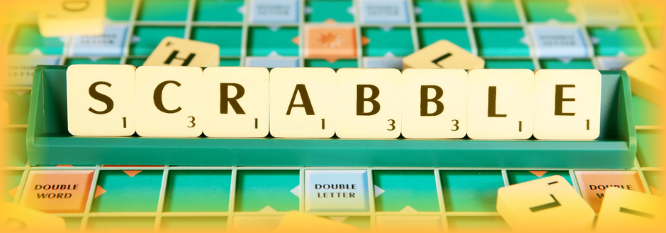A scrabble board