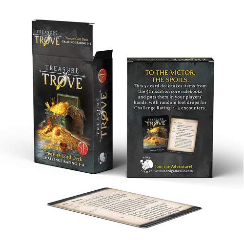 Dungeons And Dragons RPG: Treasure Trove Challenge Rating 1 to 4 Deck