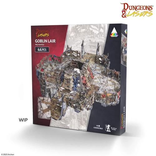 Dungeons And Lasers: Goblin Lair Pre-Painted