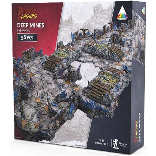 Dungeons And Lasers: Prismacast Prepainted Deep Mines