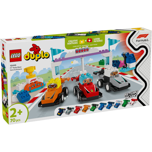 LEGO 10445 Duplo F1 Team Race Cars & Drivers