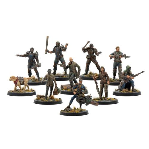 Fallout Miniatures : Kit de démarrage Survivants du Wasteland (Plastique)