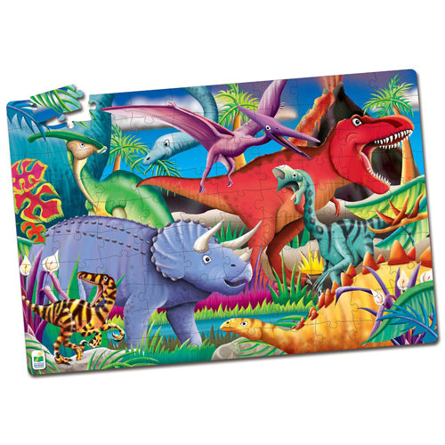 Puzzle Doubles - Glow In The Dark - Dinos 100 Pcs