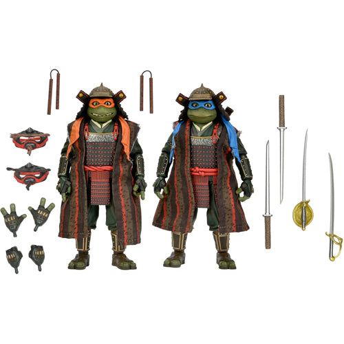 TMNT III (1993 Movie) Leonardo And Michelangelo 7 Inch Scale Action Figure 2-Pack