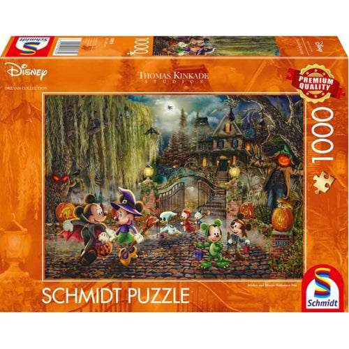 Thomas Kinkade: Disney Mickey & Minnie Halloween Fun Puzzle - 1000 Pieces