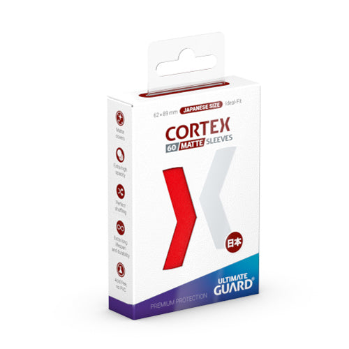 Ultimate Guard - Cortex Sleeves Japanese Size - Matte Red 60pk