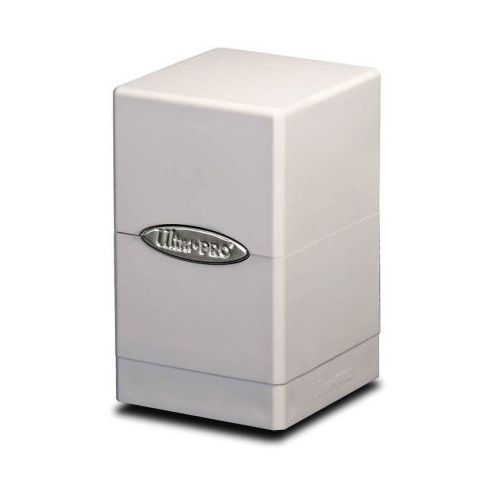 White Satin Tower Deck Box