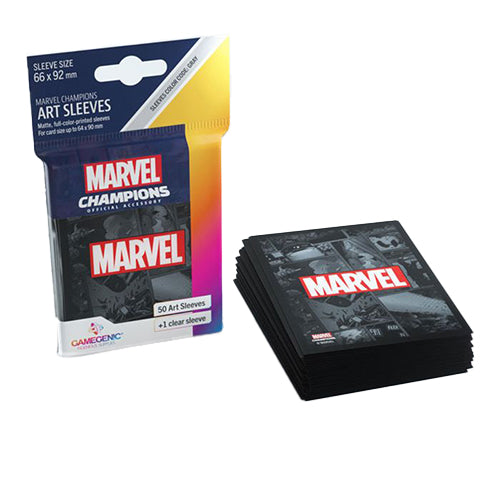 Gamegenic Marvel Champions Art Sleeves: Marvel Black (50)