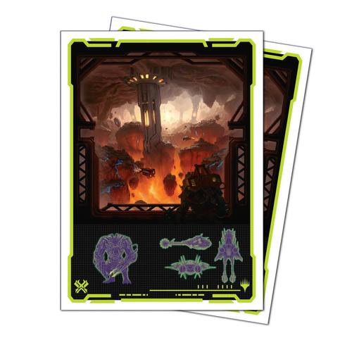 Magic: the Gathering - Edge of Eternities 105ct Apex Deck Protector Sleeves - Red Mythic