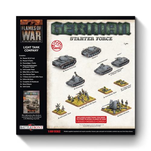 Flames of War: German - Light Tank Company (Plastic)