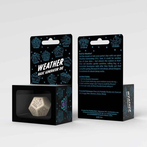 Weather Generator Die: Beige & Black