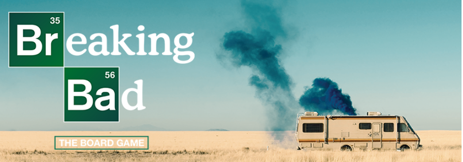 Breaking Bad the board game logo and caravan artwork