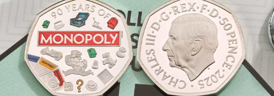 Royal Mint drops Monopoly 50p coin for 90th Birthday