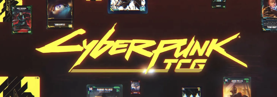 Electric yellow Cyberpunk TCG logo