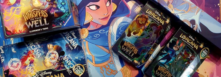 Disney Lorcana – Whispers in the Well product line sneak peek