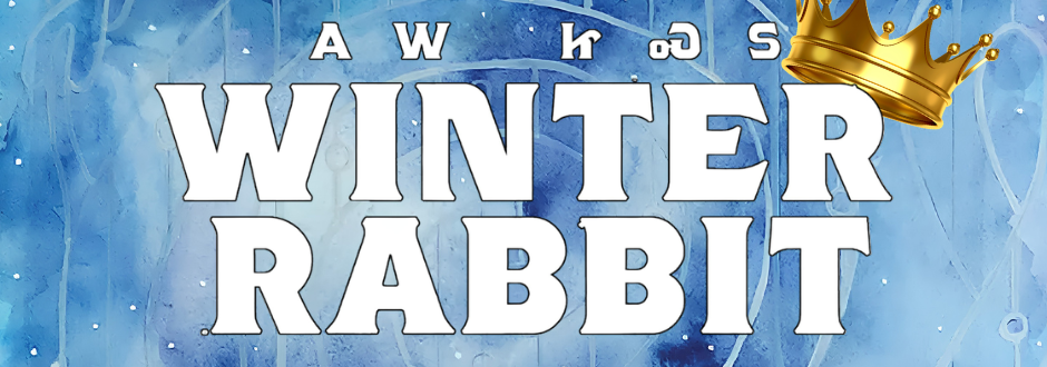 The Winter Rabbit logo with a crown on it