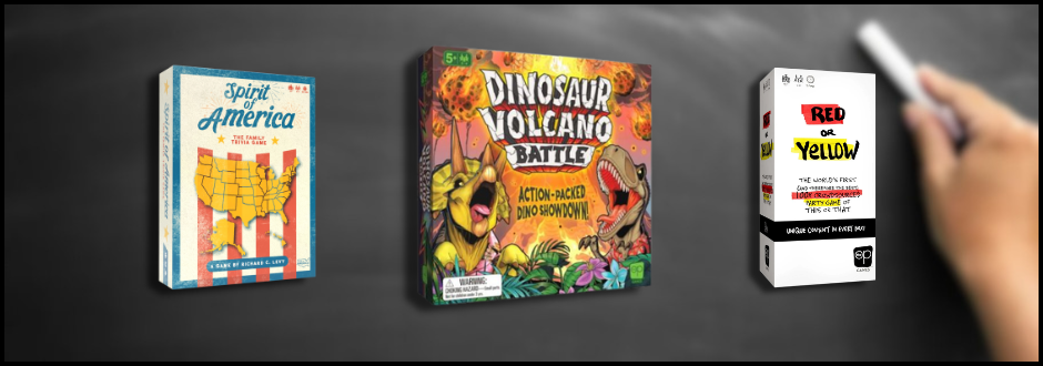 Three new games hit the table!
