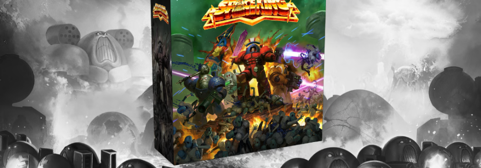 Space King: The Board Game surrounded by carnage
