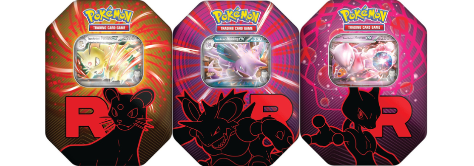 Team rocket tins 3 set
