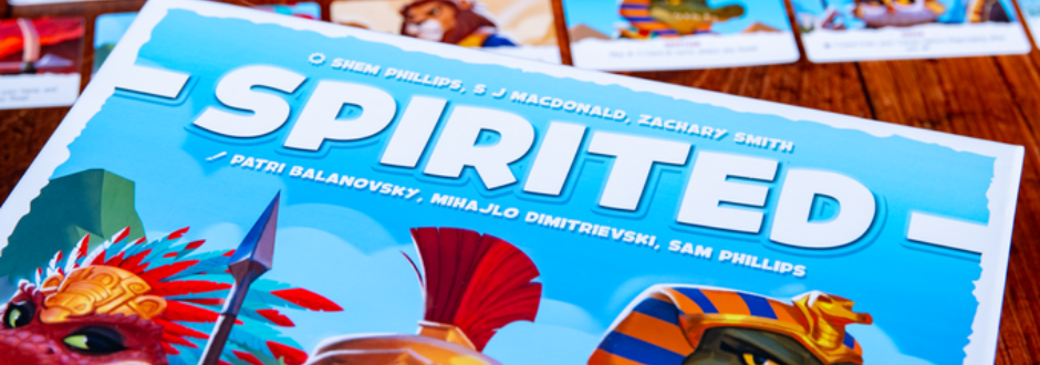 Spirited board game logo