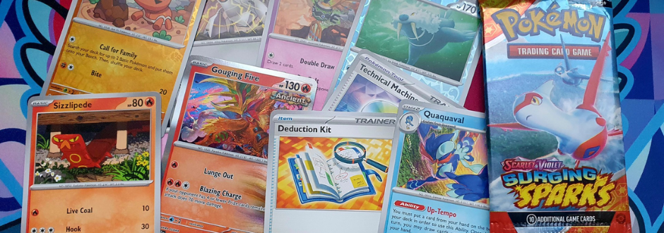 Pokemon Surging Sparks Booster Pack + Box Review
