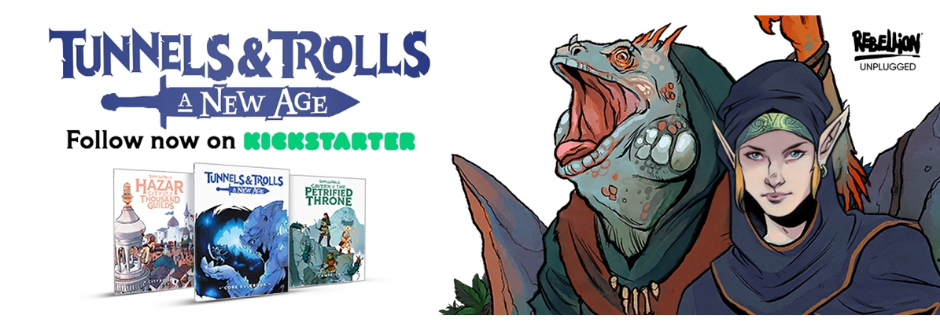Tunnels & Trolls kickstarter logo and artwork