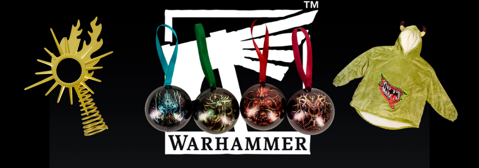 Start Christmas early with Warhammer festive merch!