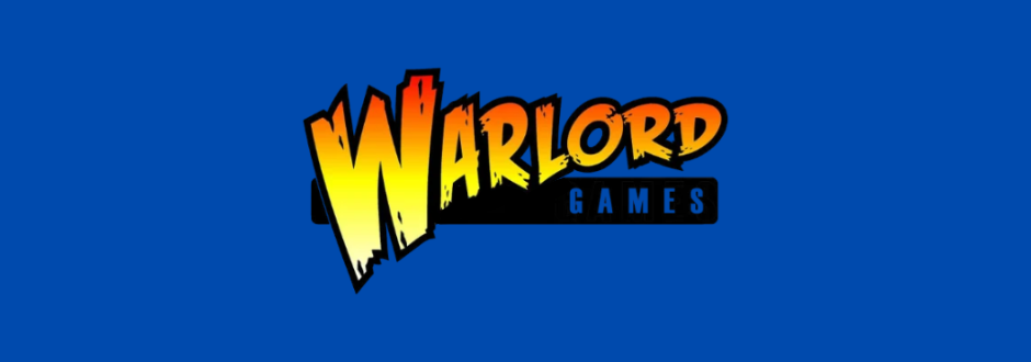 Warlord Games Logo on a blue background