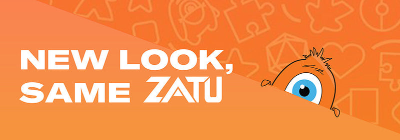Orange Zatu banner reading 'new look, same zatu'
