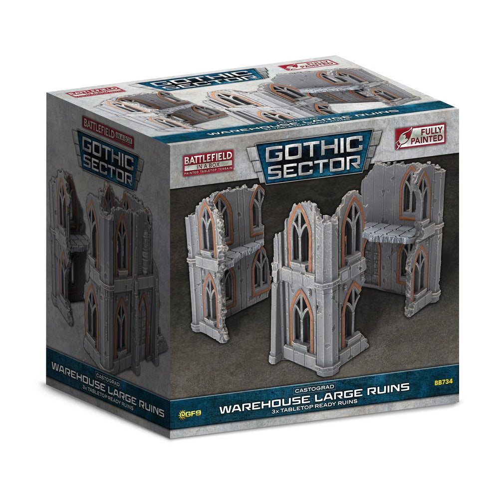 Gothic Sector: Castograd Warehouse Big Ruins (x3) - Battlefront | Zatu Games