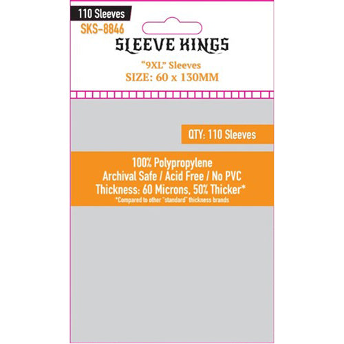 110 x 9XL Sleeves (60mm x 130mm)