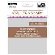 110 x Hogwarts Battle Square Compatible Sleeves (76mm x 76mm)