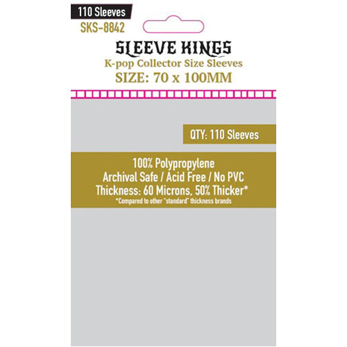 110 x Kpop Collector Size Sleeves (70mm x 100mm)