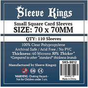 110 x Small Square Card Sleeves (70mm x 70mm)