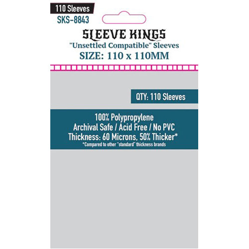 110 x Unsettled Compatible Sleeves (110mm x 110mm)