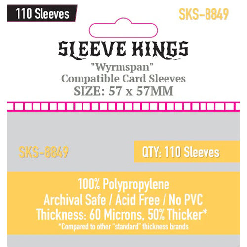 57mm x 89mm card sleeves 110 x Standard USA Chimera Card Sleeves (57.5mm x 89mm)