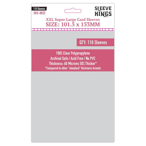 110 x XXL Super Large Sleeves (101.5mm x 153mm)