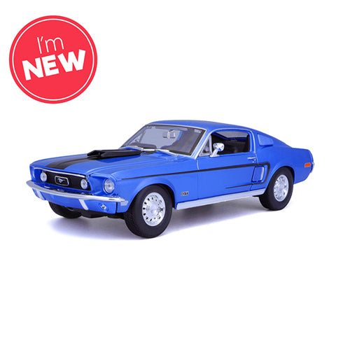 1:18 1970 Ford Mustang Mach 1 - Blue
