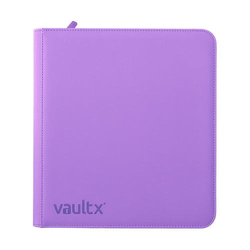 Vault X - 12-Pocket Exo-Tec Zip Binder - Just Purple | Zatu Games