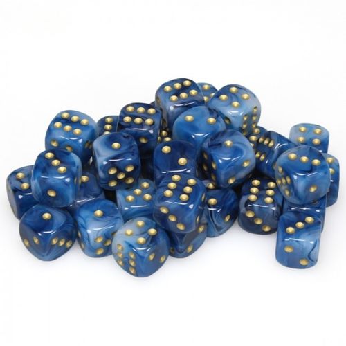 12Mm D6 Dice Block: Phantom Teal/Gold