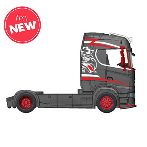 1:43 Street Fire Haulers Custom Cabs Scania S730 Black