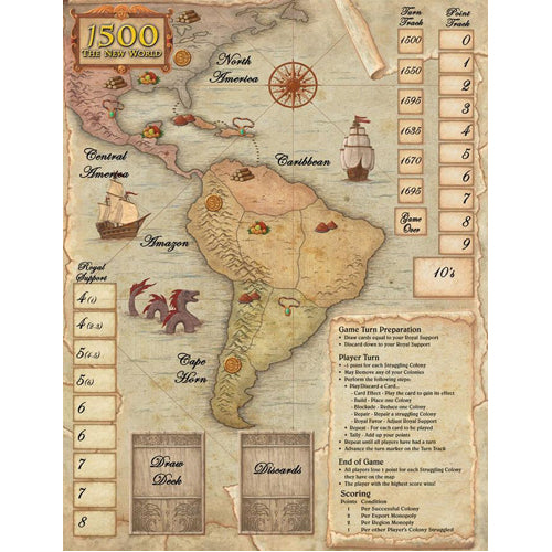1500 - The New World: Neoprene Roll-Up Game Mats