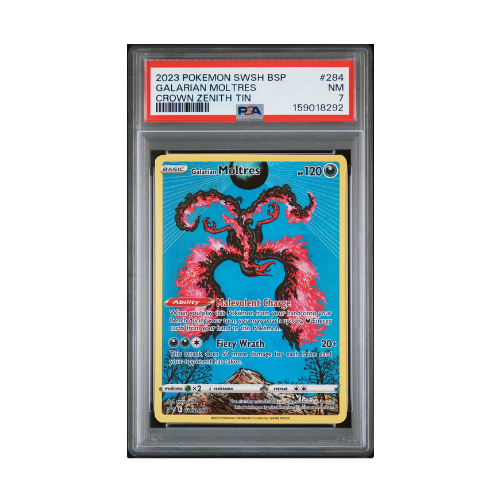 Galarian Moltres SWSHP 284 - Holo - PSA 7