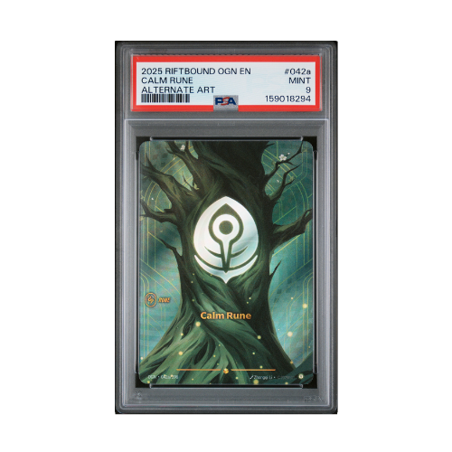 Calm Rune - Alternate Art OGN 042a/298 - Holo - PSA 9