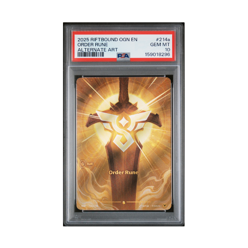 Order Rune - Alternate Art OGN 214a/298 - Holo - PSA 10