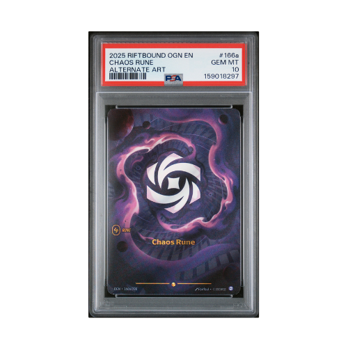 Chaos Rune - Alternate Art OGN 166a/298 - Holo - PSA 10