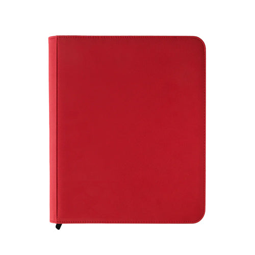 16 Pocket Zip Binder - Red