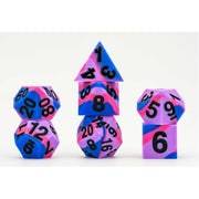 16mm Pride Sharp Edge Silicone Rubber Poly Dice Set - Bisexual: Gaymers Pride: FanRoll